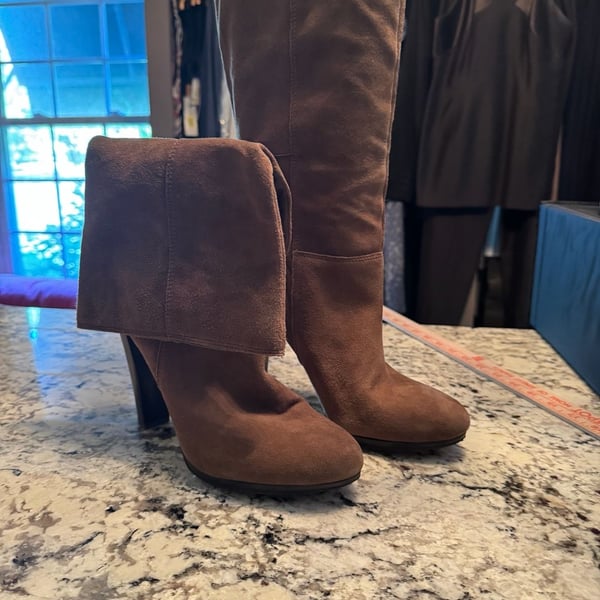 Nine West Irysser Dark Sienna Leather Boots