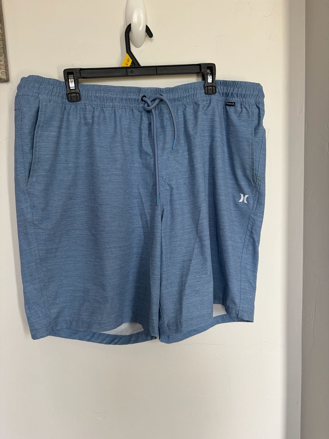 Hurley Hybrid Pull On Walk Short 18" Above Knee drifit phantom drawstring M L 2