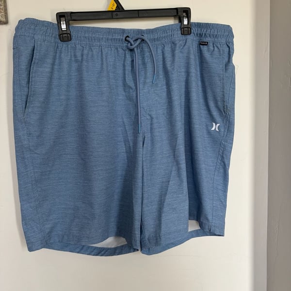 Hurley Hybrid Pull On Walk Short 18" Above Knee drifit phantom drawstring M L