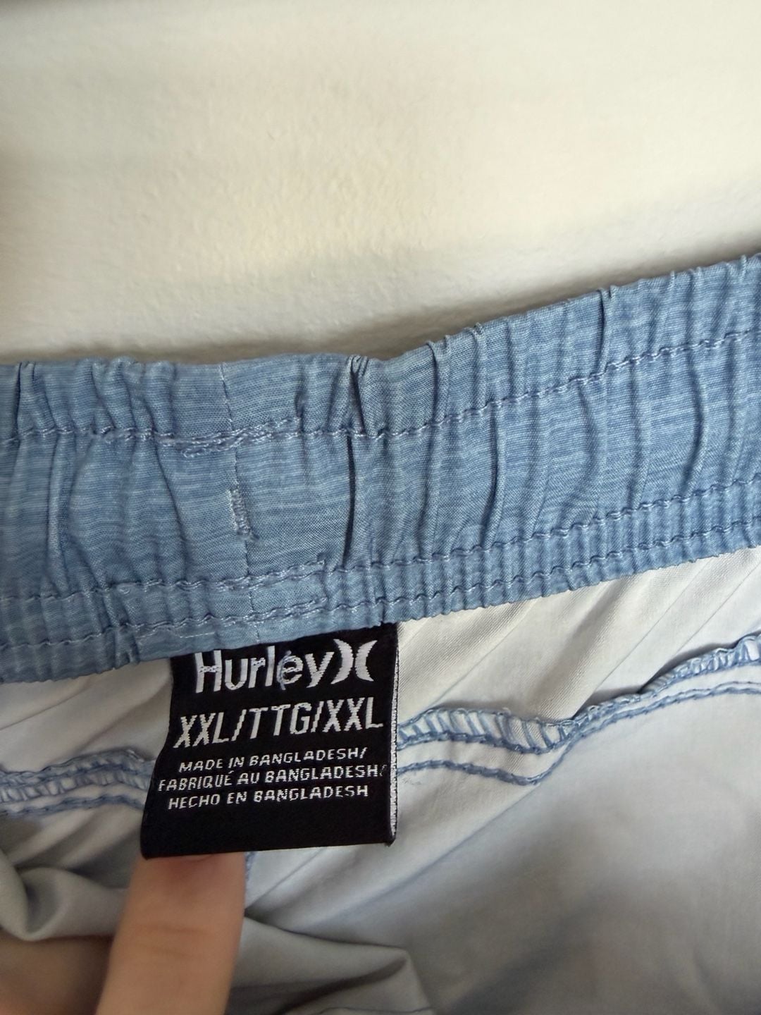 Hurley Hybrid Pull On Walk Short 18" Above Knee drifit phantom drawstring M L 3