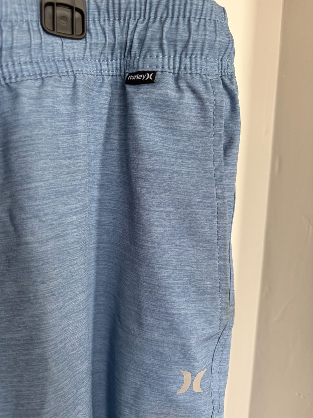 Hurley Hybrid Pull On Walk Short 18" Above Knee drifit phantom drawstring M L 4