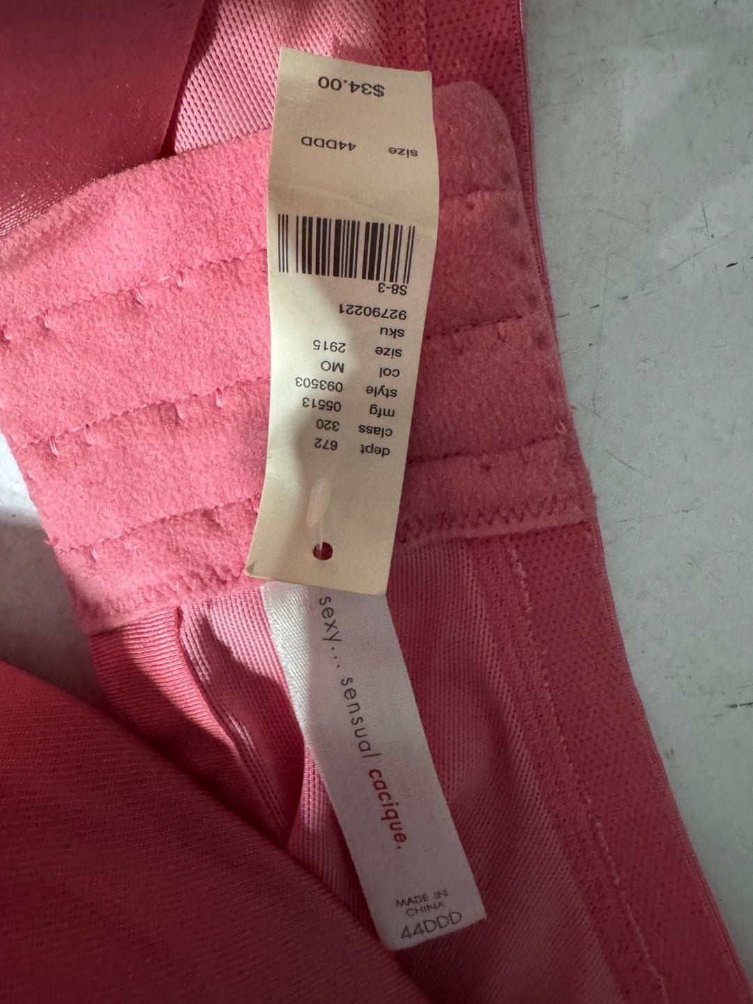 44DDD LOT of FIVE NEW BRAS, CACIQUE & COMFORT CHOICE  11