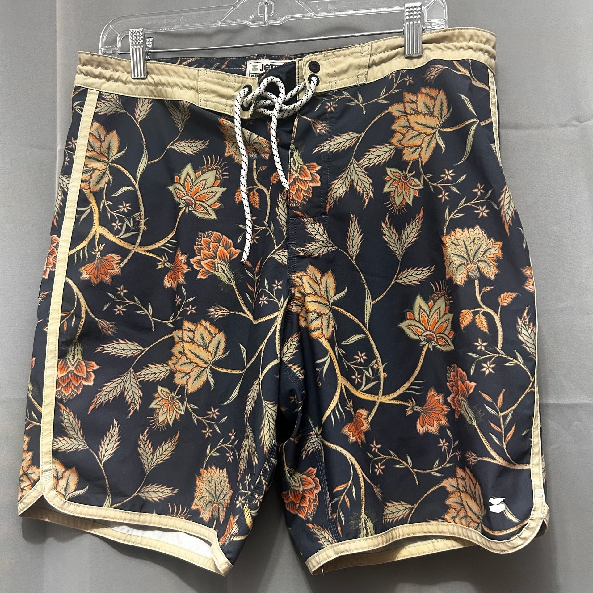 Jetty Men's Floral Print Board Shorts, Size 34 2