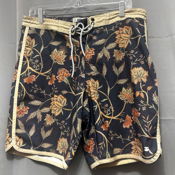 Jetty Men's Floral Print Board Shorts, Size 34