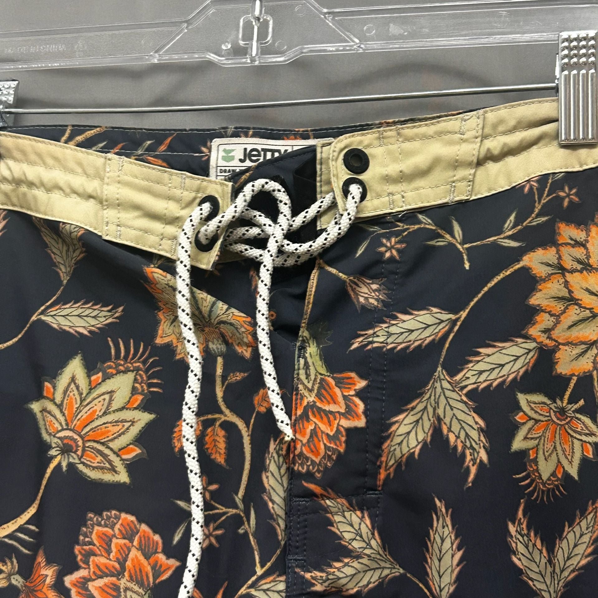 Jetty Men's Floral Print Board Shorts, Size 34 4