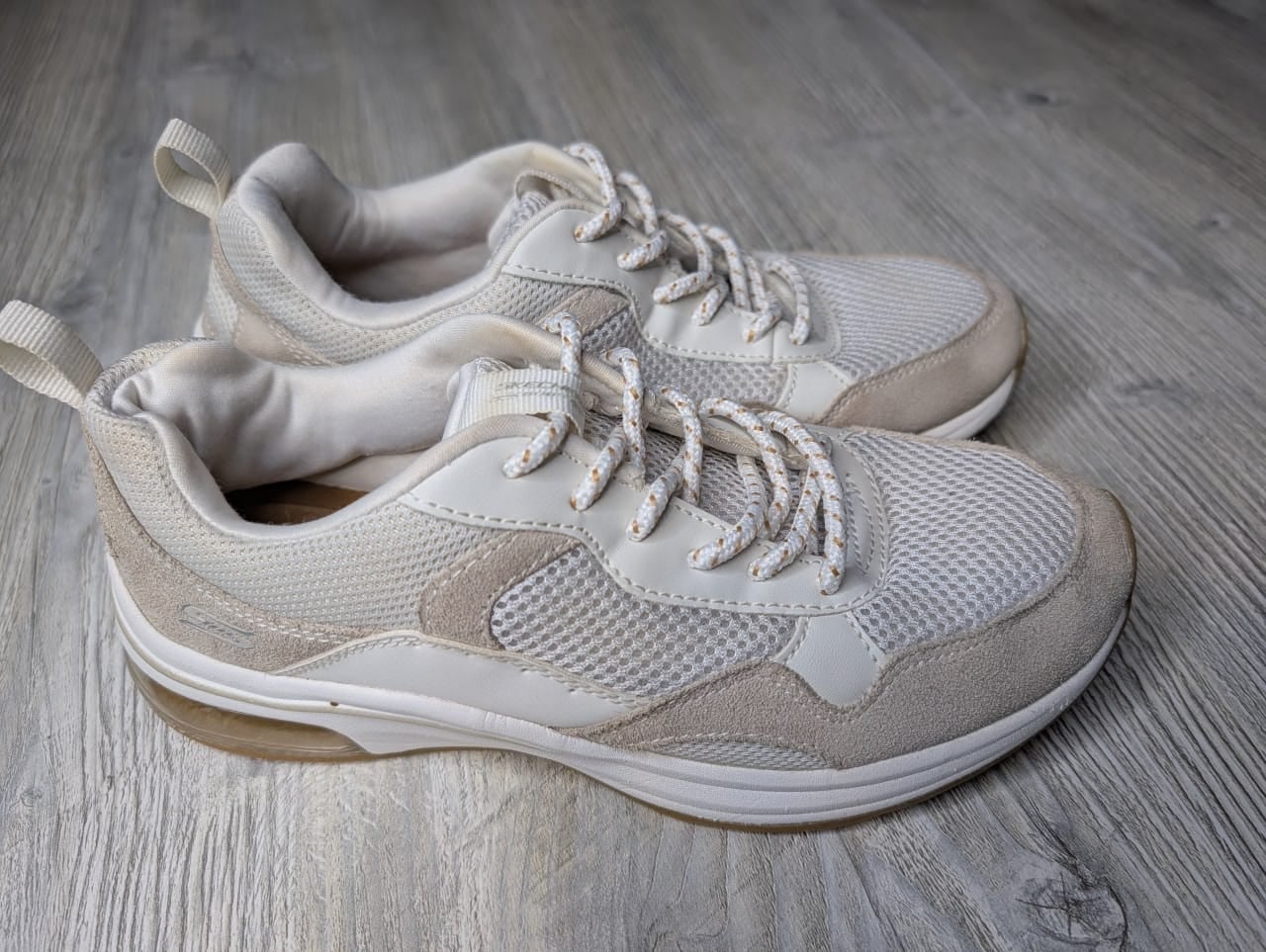 BOBS from Skechers Pulse Air Cream Mesh and Suede Sneakers 7.5 2