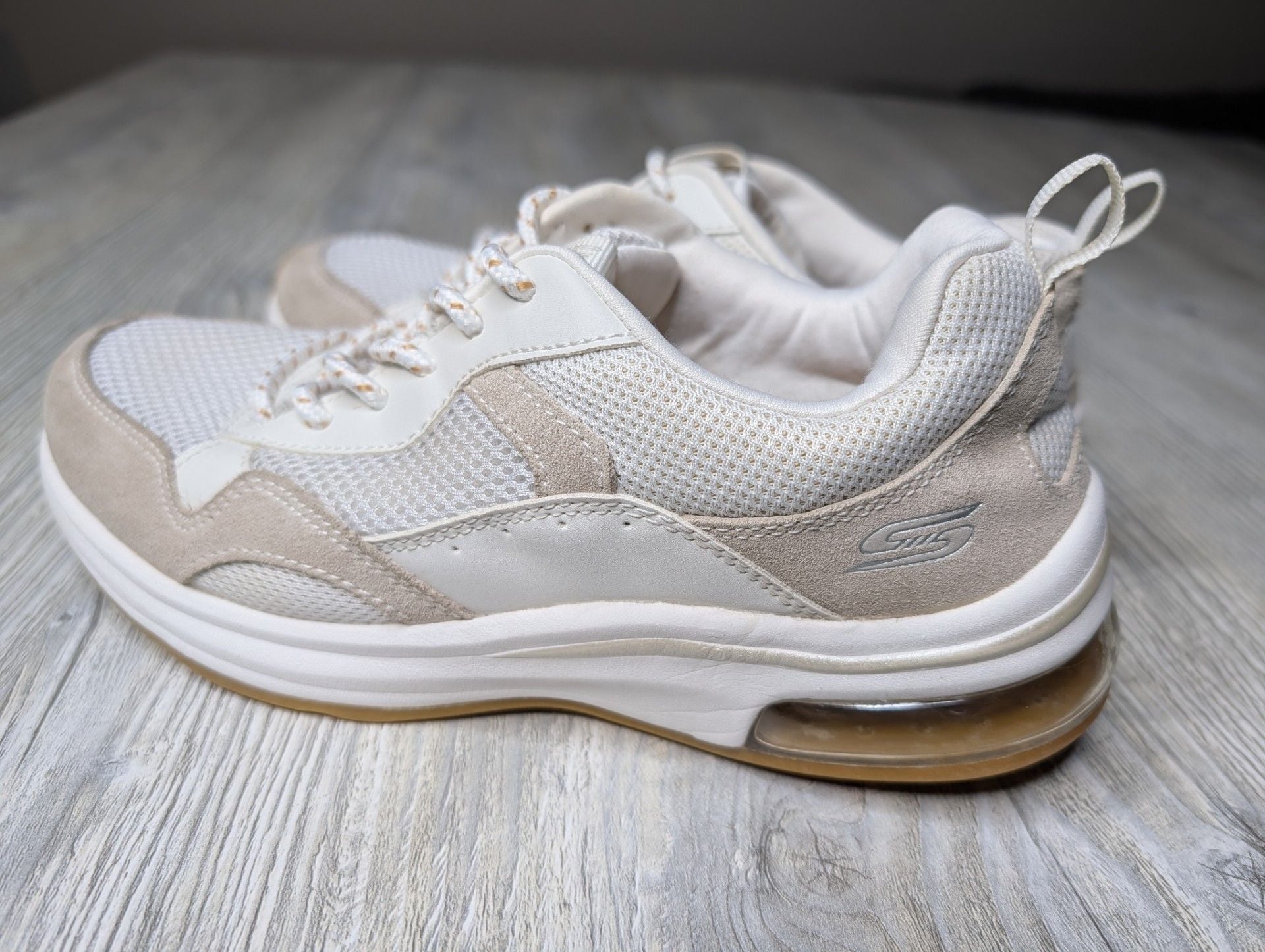 BOBS from Skechers Pulse Air Cream Mesh and Suede Sneakers 7.5 3