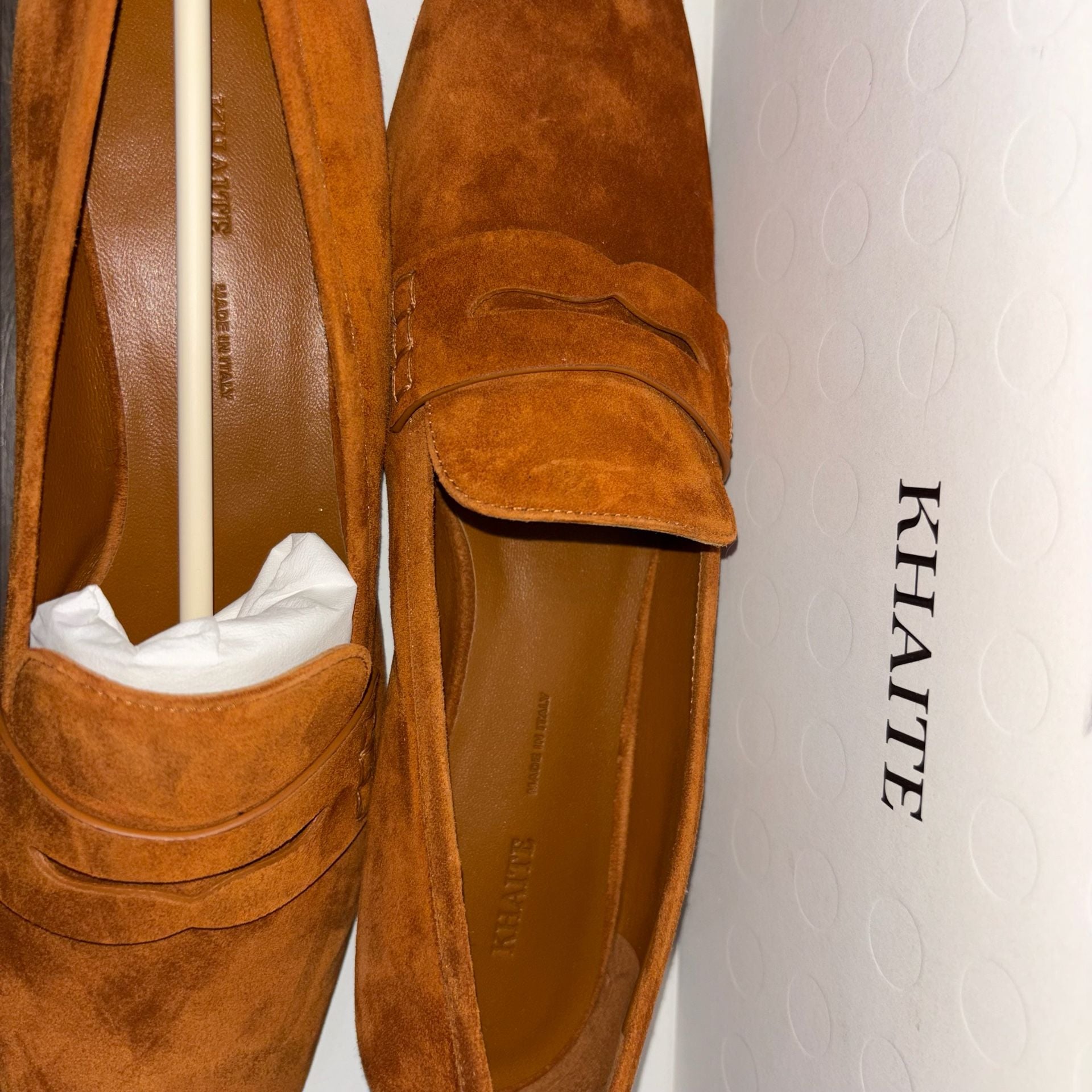 Khaite The Carlisle Suede Loafer in Brown 3