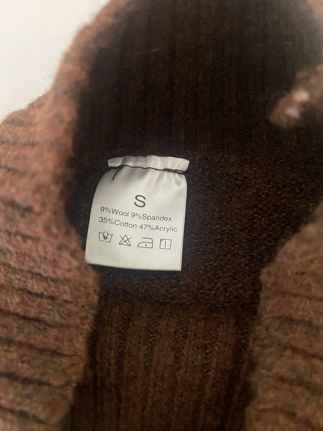 Women's Brown Mock Neck Knit Sweater and Matching Pants Lounge Set 7