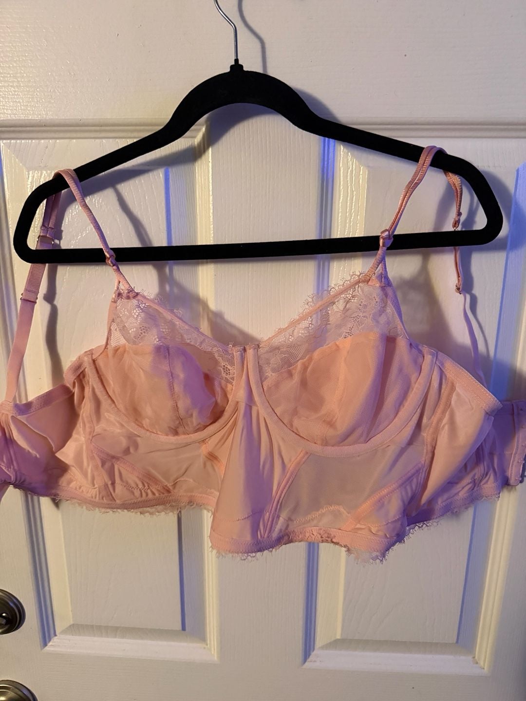Auden Lace Longline Bralette Bustier in Pink 1