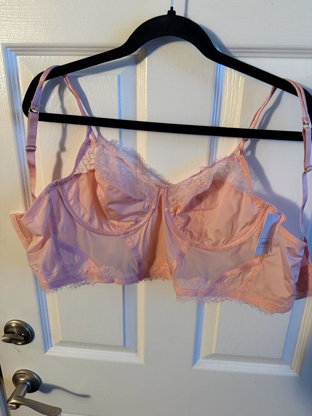 Auden Lace Longline Bralette Bustier in Pink 5