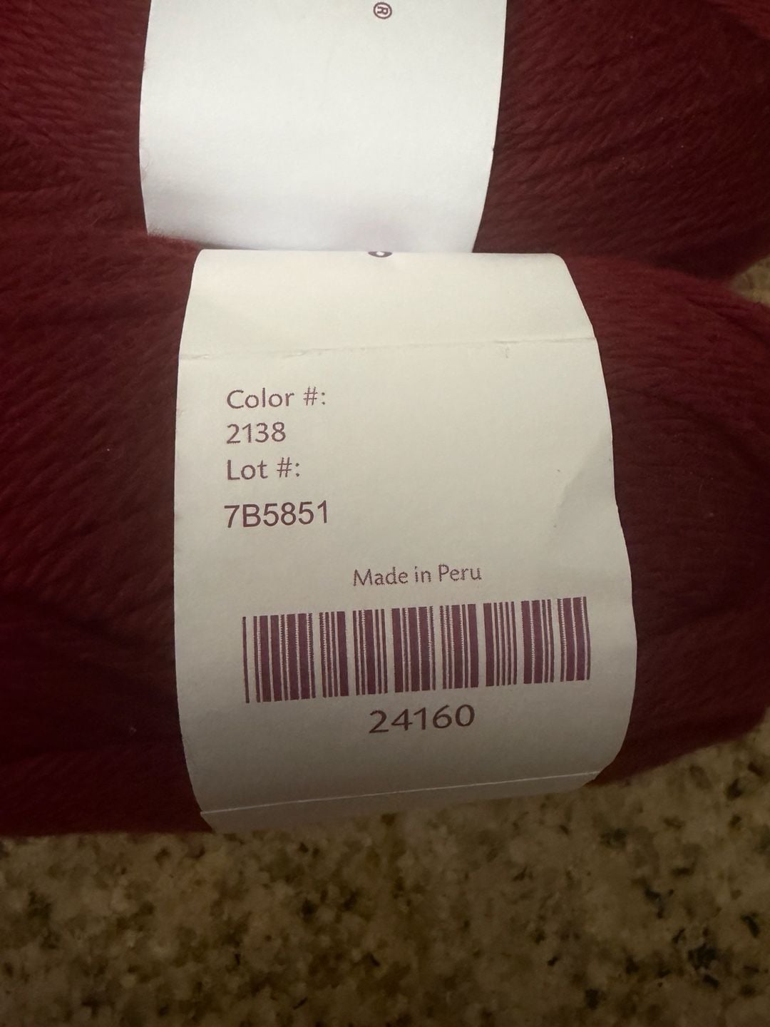 Knit Picks Comfy Worsted Weight Yarn in Pomegranate (2 Skeins) Burgundy 4
