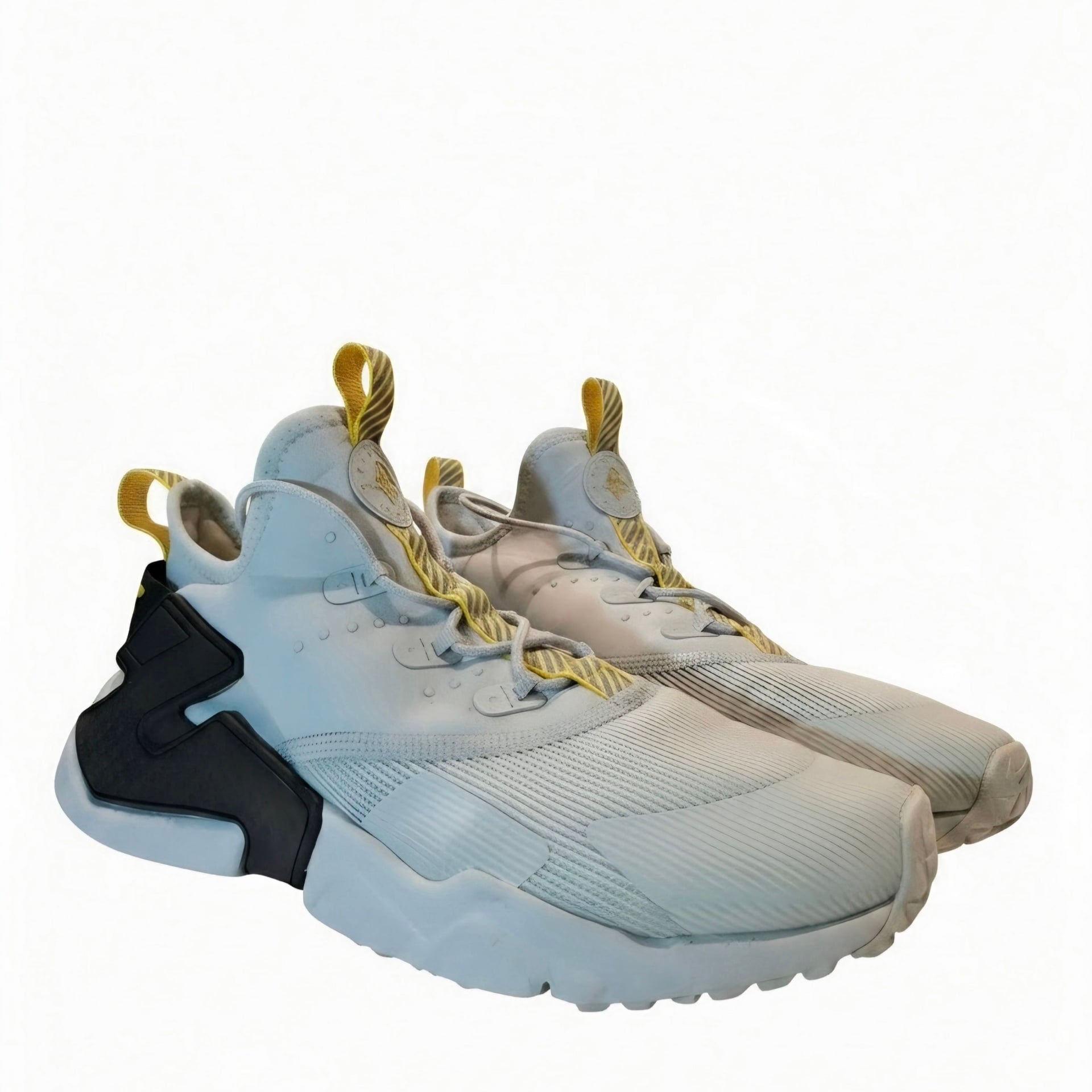 Nike Huarache Drift GS Running Shoes Light Bone/Vivid Sulfur 943344-004 4