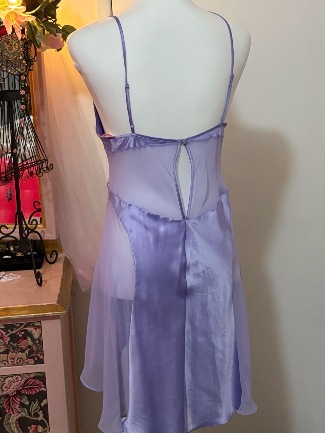 Victoria's Secret Satin and Mesh Slip Nightie 2