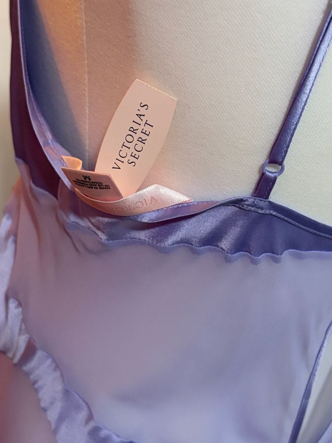 Victoria's Secret Satin and Mesh Slip Nightie 3