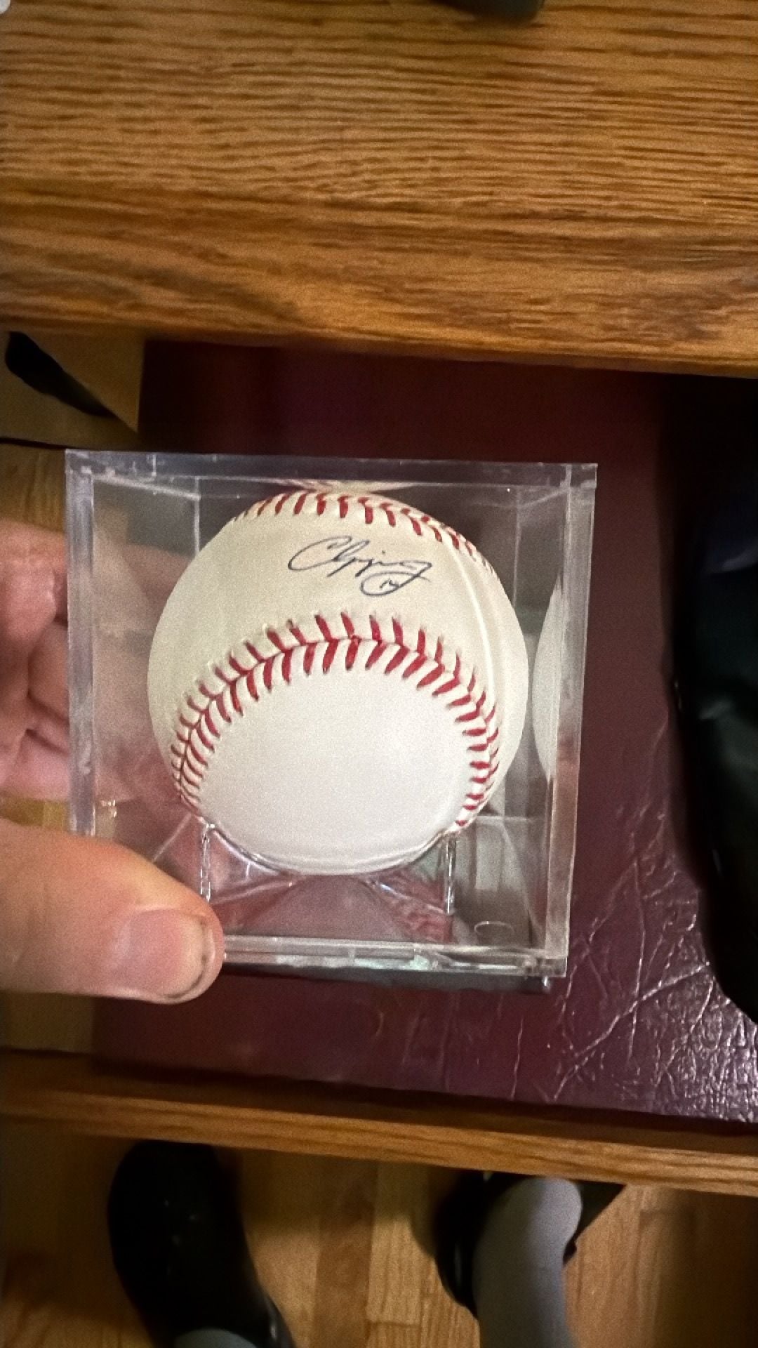 Chipper Jones Hand-Signed MLB Baseball with CoA 2