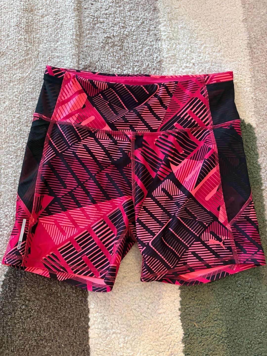 Puma Be Bold Geometric Print Performance Athletic Shorts 5 in 2