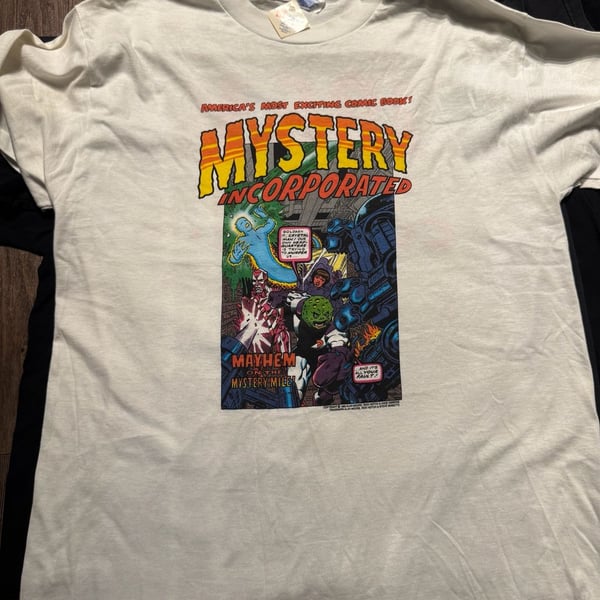Vintage DS 1993 Mystery Incorporated Comic Book T-Shirt