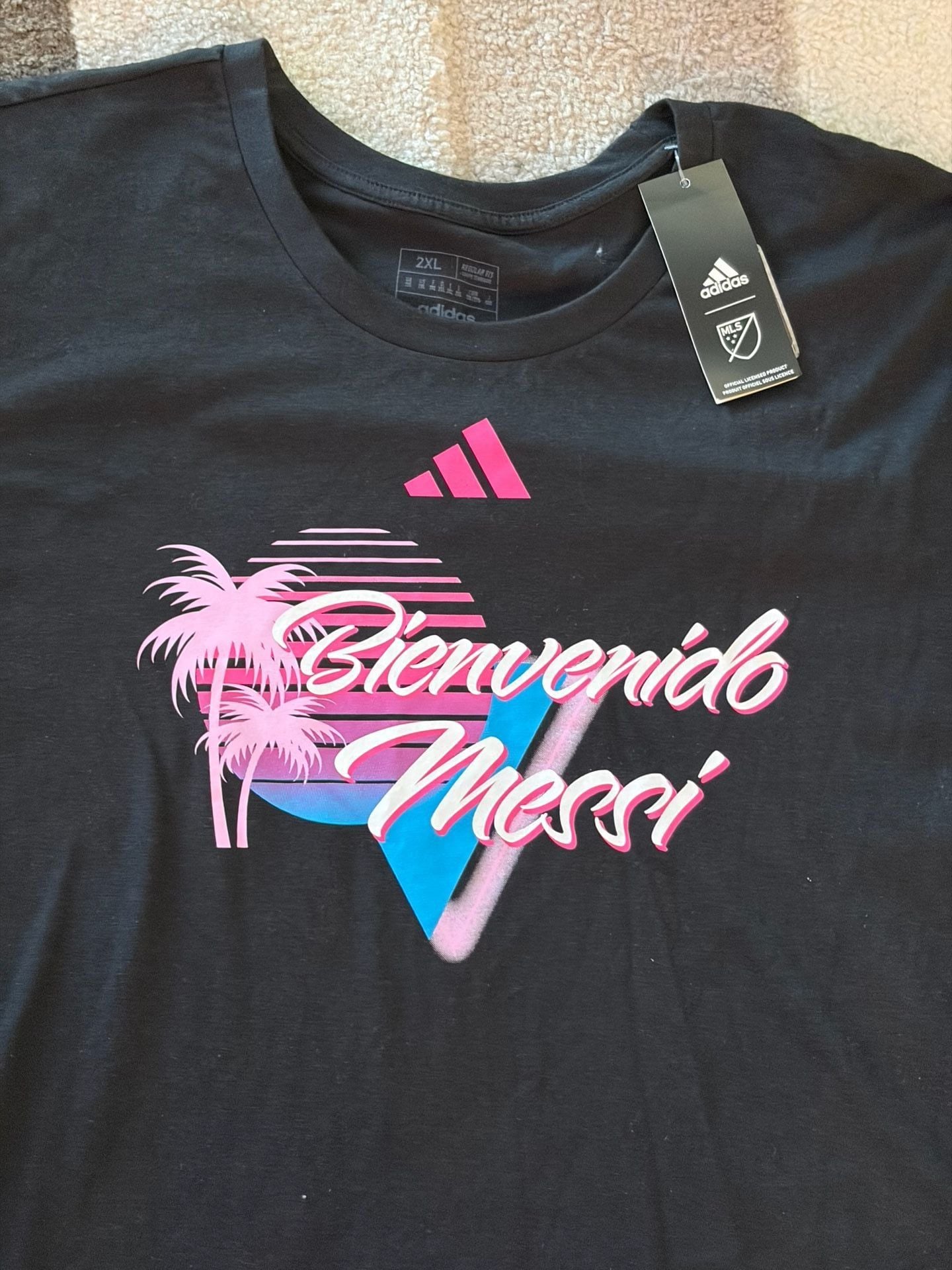 Adidas Inter Miami CF Lionel Messi 'Bienvenido' Graphic Short Sleeve T-Shirt 2