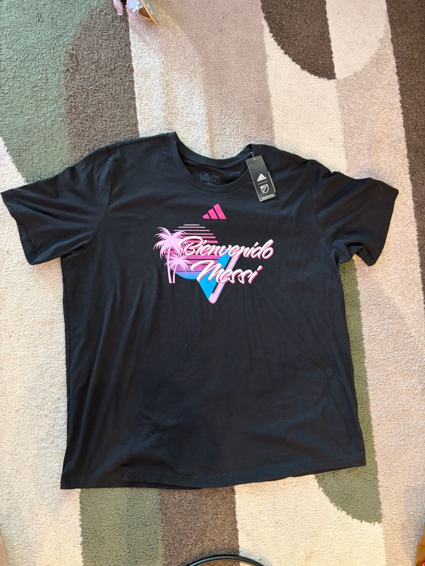Adidas Inter Miami CF Lionel Messi 'Bienvenido' Graphic Short Sleeve T-Shirt 3