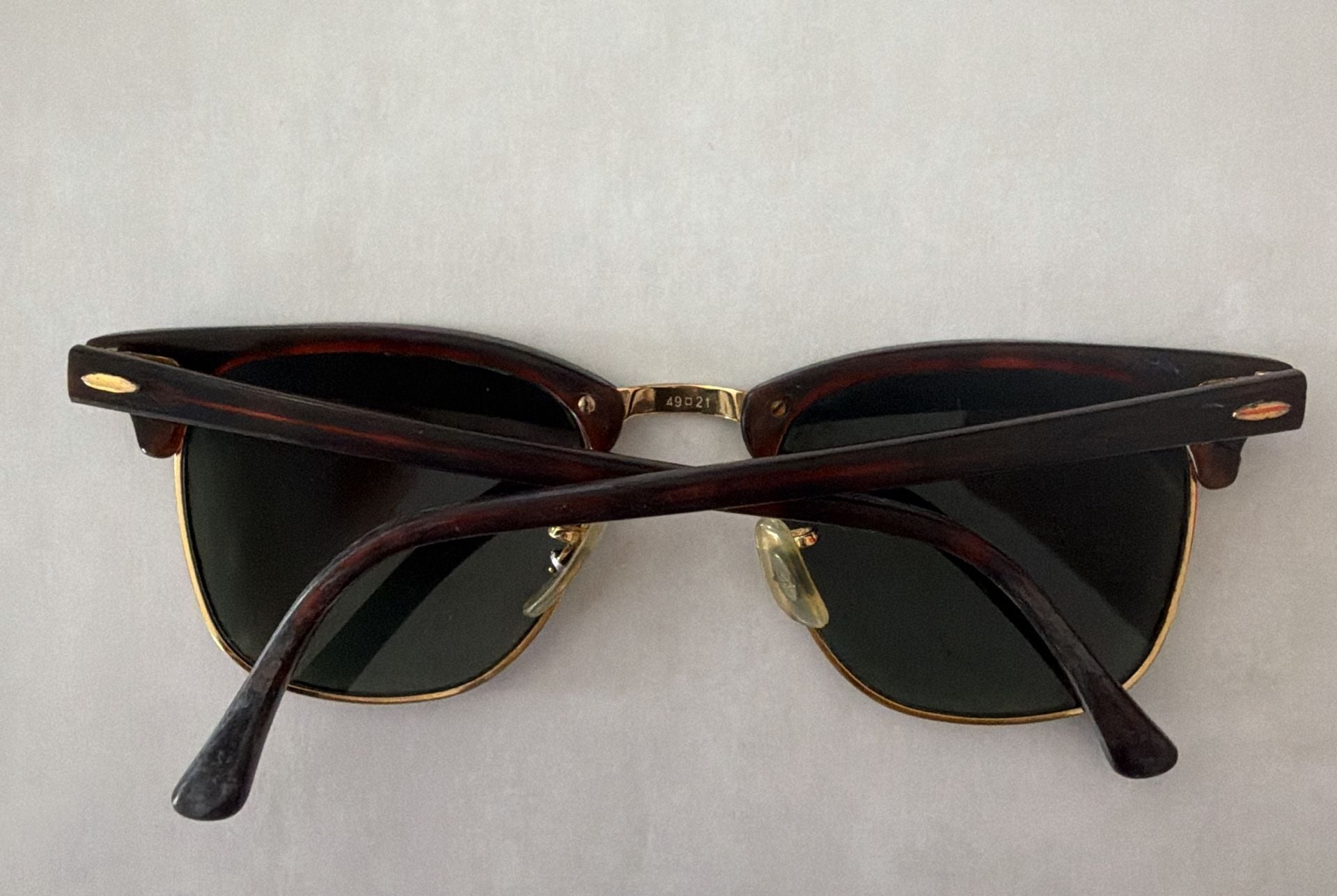 Ray-Ban Clubmaster RB3016 Tortoise and Gold Sunglasses 3
