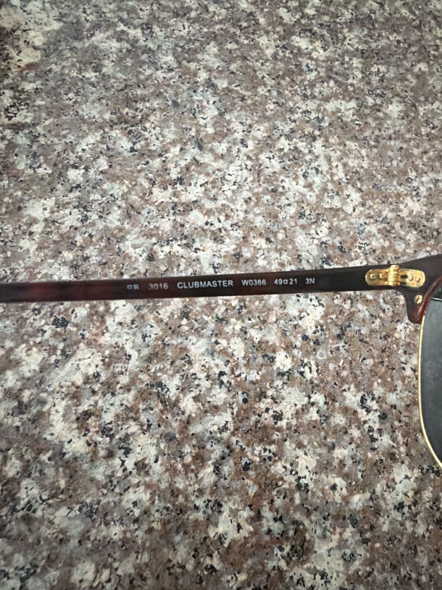 Ray-Ban Clubmaster RB3016 Tortoise and Gold Sunglasses 4