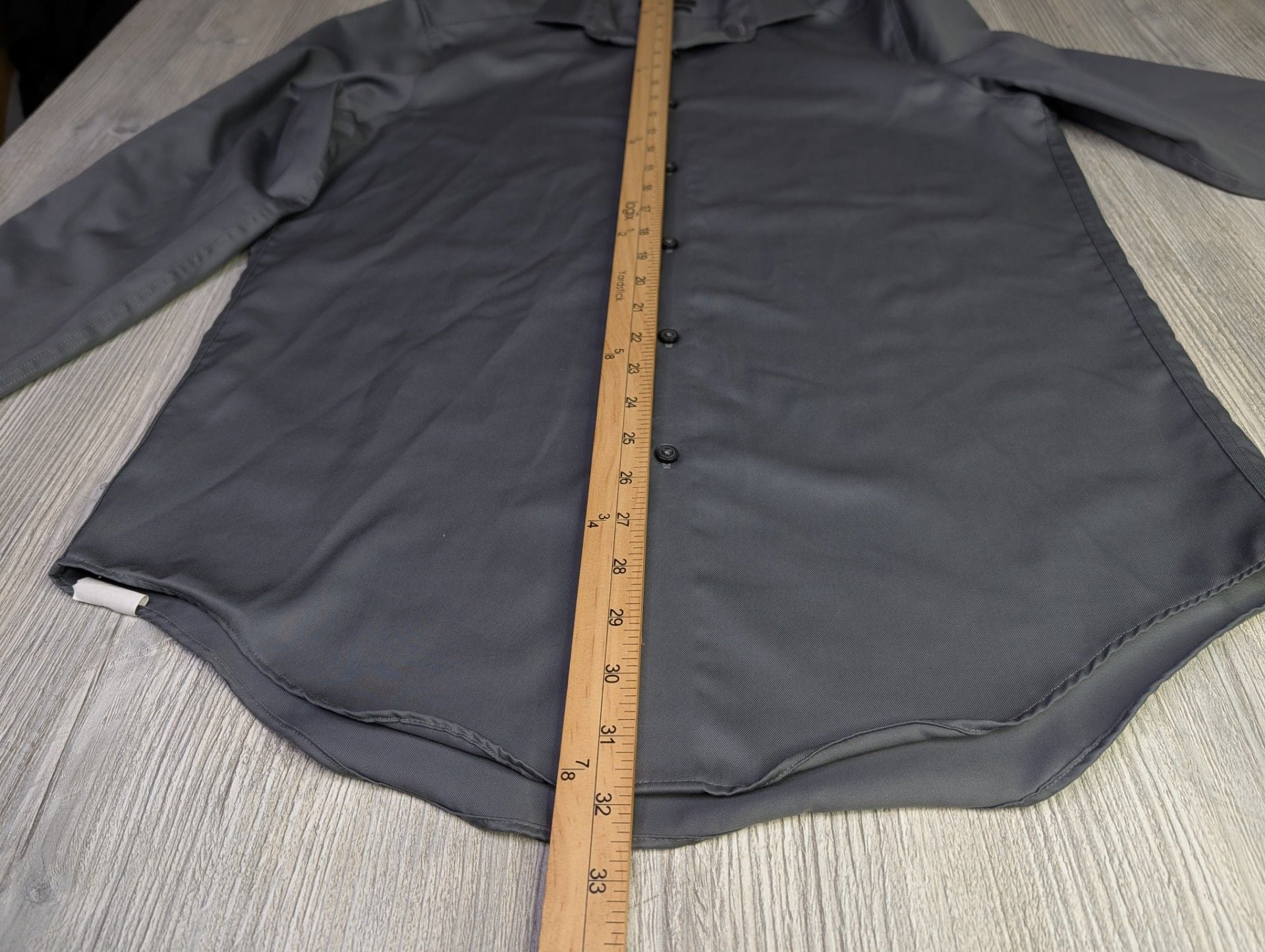 ck Calvin Klein Men's Slim Fit Infinite Non-Iron Dress Shirt Gray 16.5 32/33 7