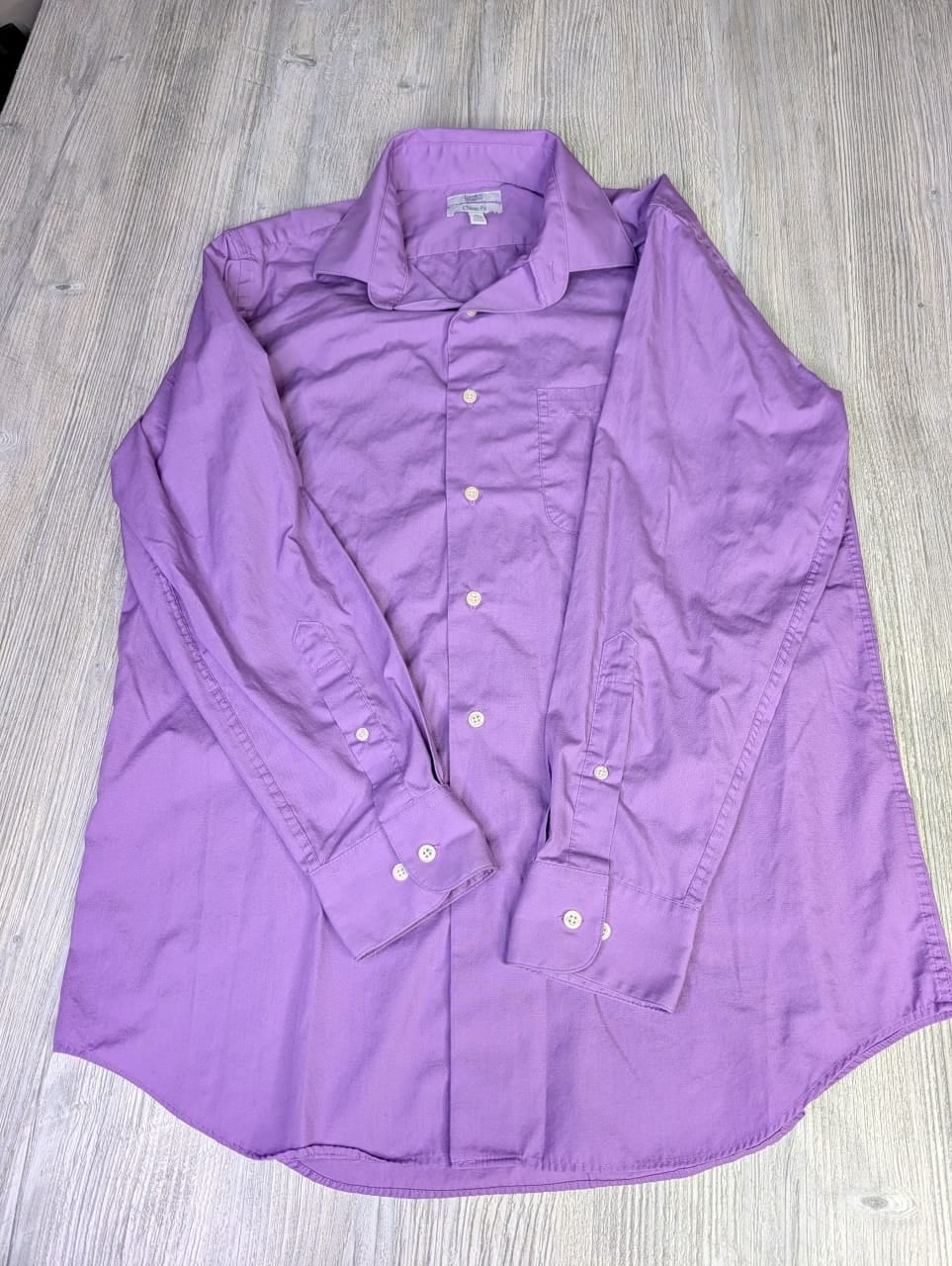 Croft & Barrow Classic Fit Men's Long Sleeve Dress Shirt, Size M Purple 4