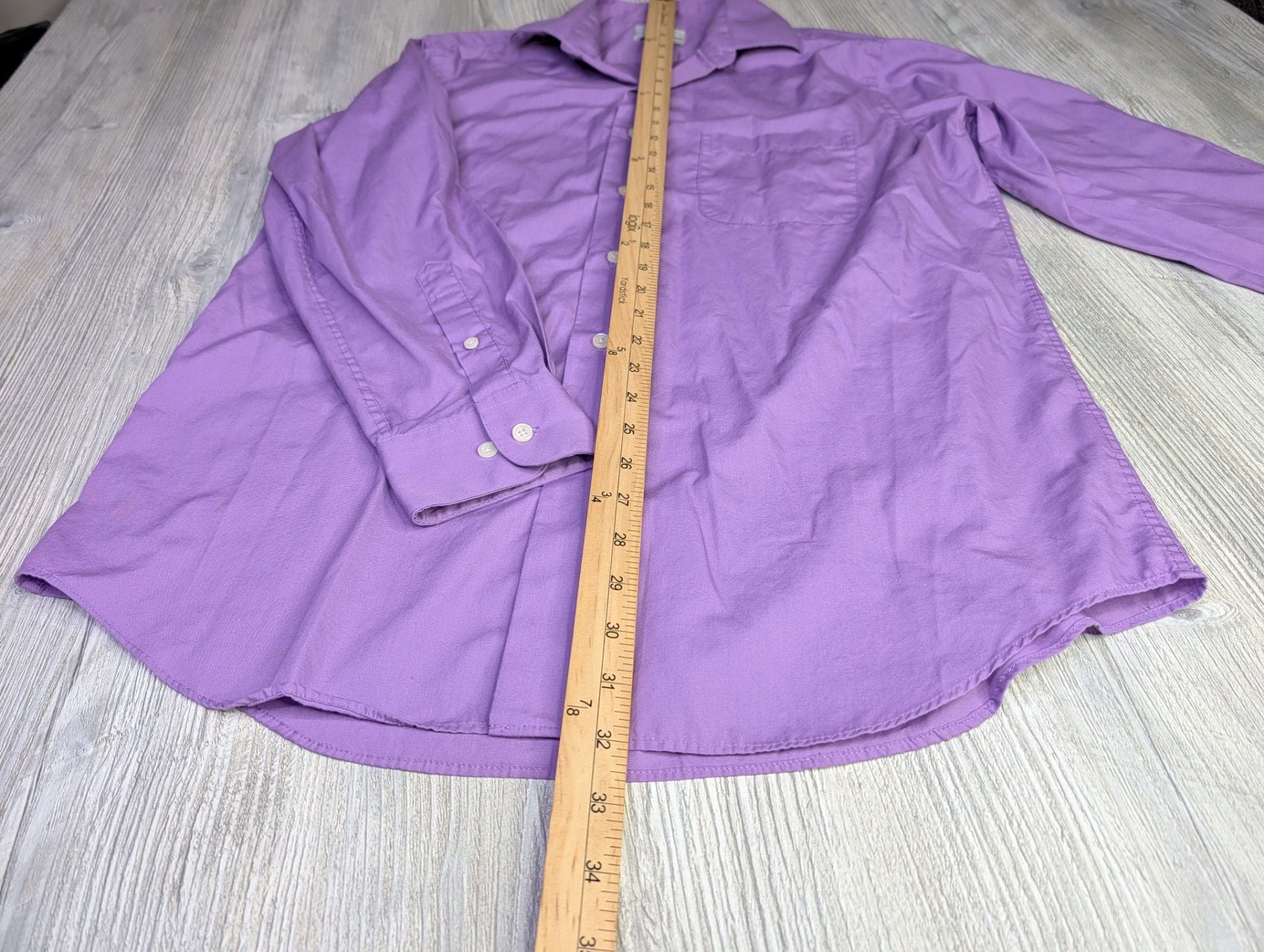 Croft & Barrow Classic Fit Men's Long Sleeve Dress Shirt, Size M Purple 8