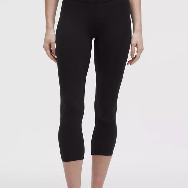 Lululemon Athletica Women's High-Rise Black Cropped Leggings