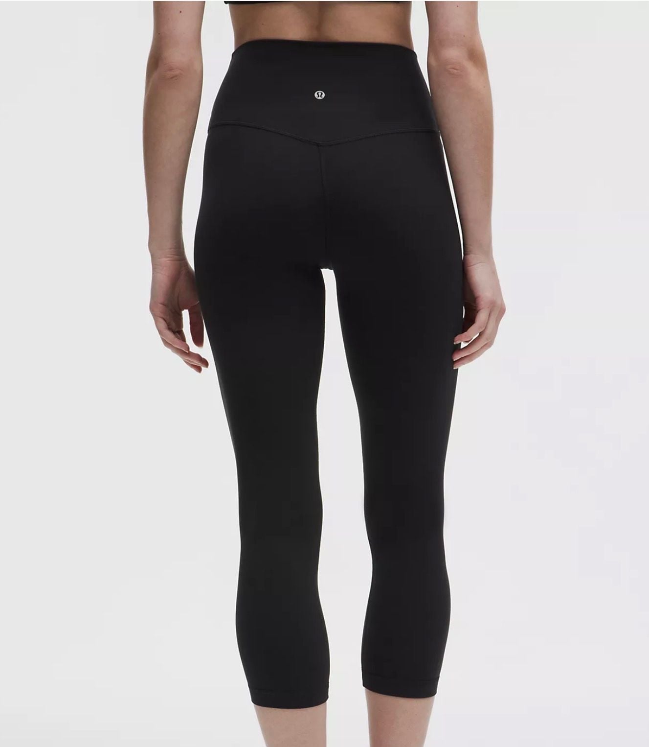 Lululemon Athletica Women's High-Rise Black Cropped Leggings 6