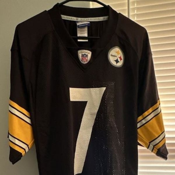 Reebok NFL Pittsburgh Steelers Ben Roethlisberger #7 Jersey Men's Medium