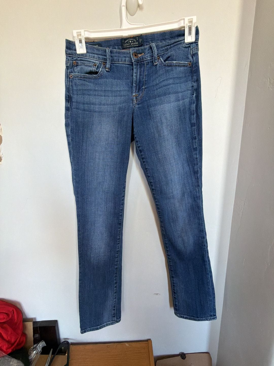 Lucky Brand Handcrafted Mid Rise Straight Leg Medium Wash Jeans Size 2/26 2
