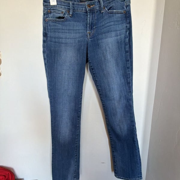 Lucky Brand Handcrafted Mid Rise Straight Leg Medium Wash Jeans Size 2/26
