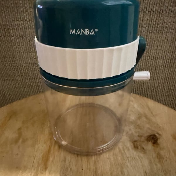 MANBA Manual Ice Crusher and Vegetable Chopper with Crank Handle