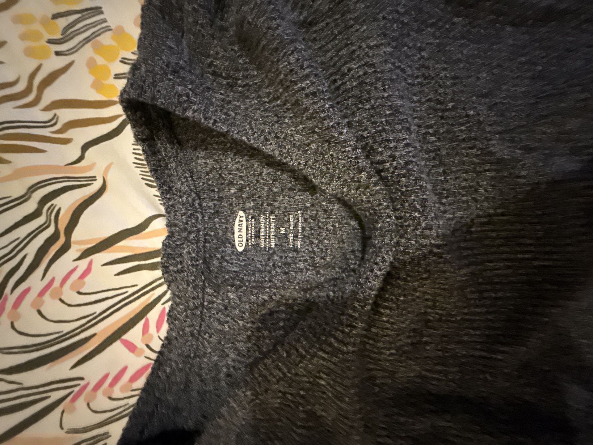 Old Navy Maternity Long Sleeve Ribbed Knit Midi Sweater Dress 2