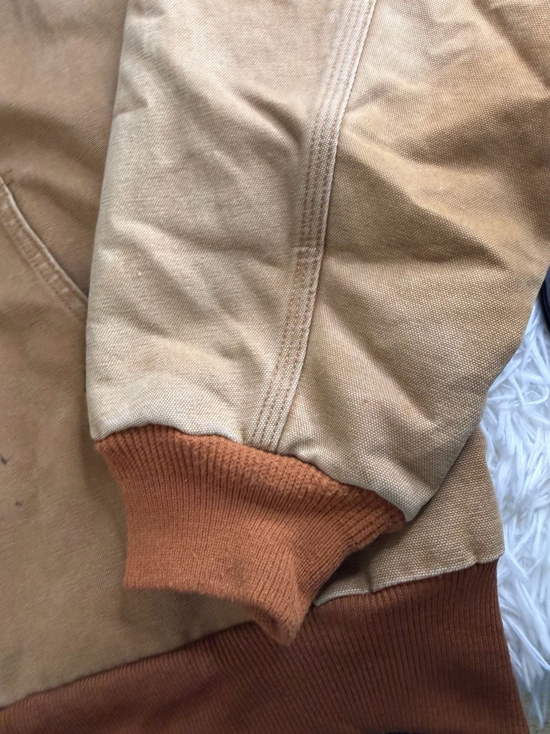 Vintage Carhartt J160 BRN Thermal-Lined Duck Hooded Active Jacket 5