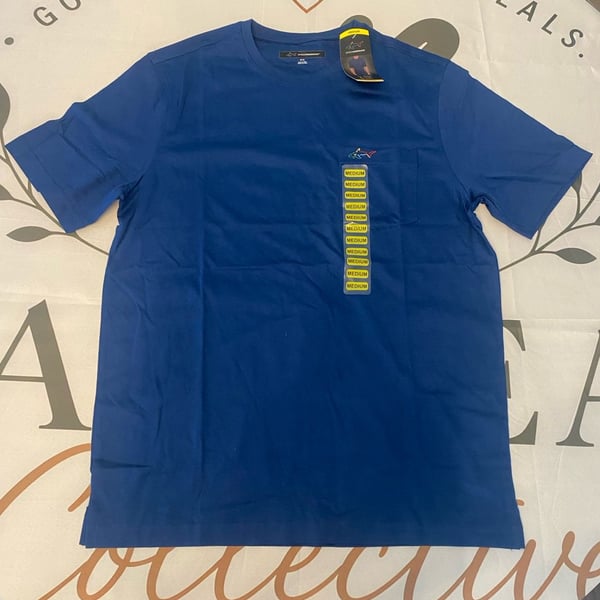 Greg Norman Men's 100% Cotton Short Sleeve Pocket T-Shirt