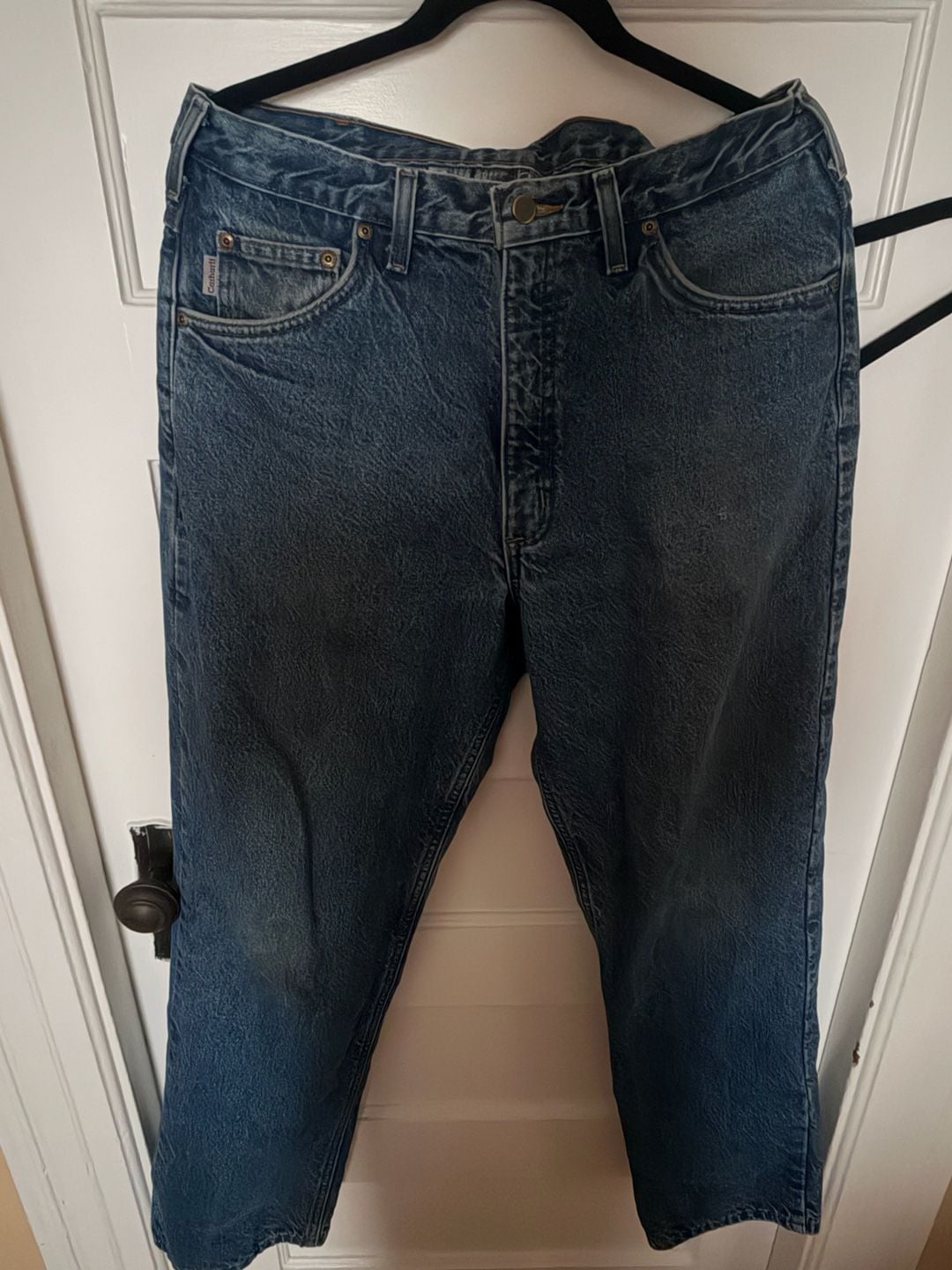 Carhartt Relaxed Fit Flannel-Lined Denim Jeans 2