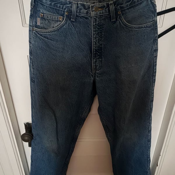 Carhartt Relaxed Fit Flannel-Lined Denim Jeans
