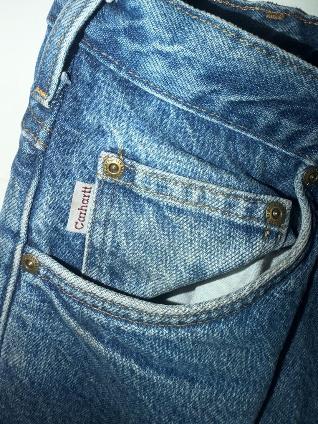 Carhartt Relaxed Fit Flannel-Lined Denim Jeans 5