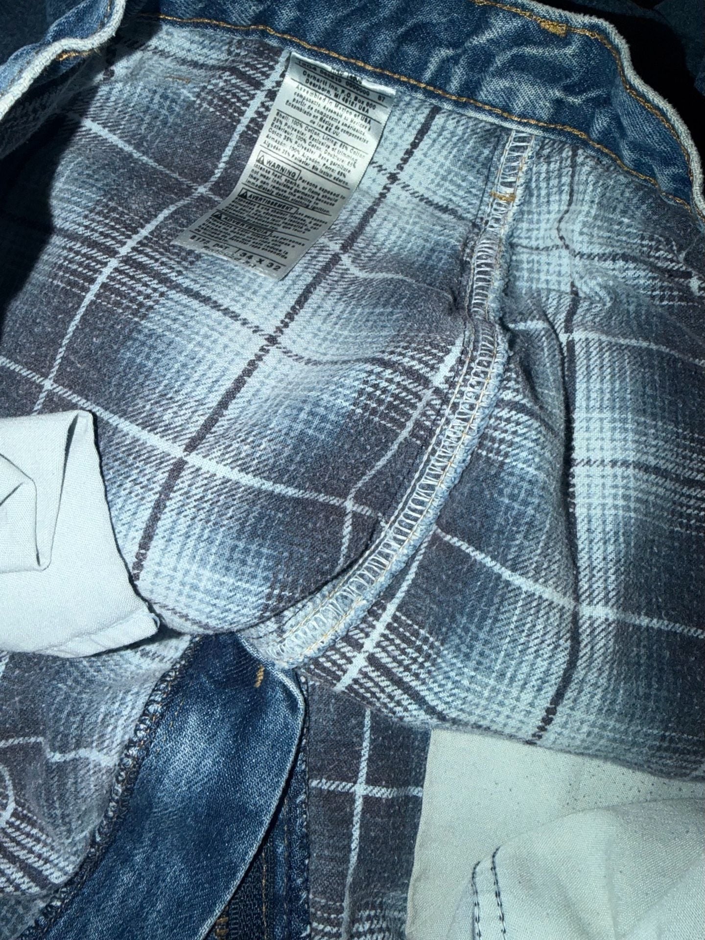 Carhartt Relaxed Fit Flannel-Lined Denim Jeans 7