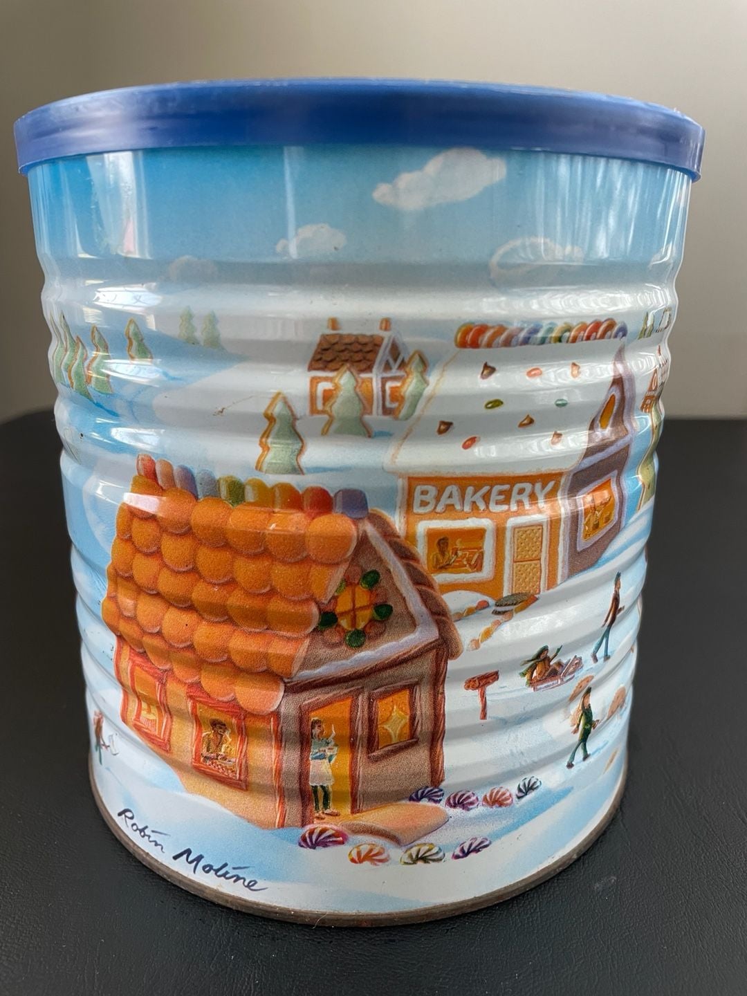 Maxwell House Winter Series 2005 Collectible Coffee Tin Gingerbread House Design 3