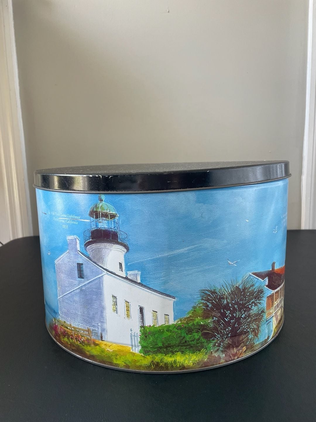 Howard Koslow Art American Lighthouse Foundation Decorative Storage Tin 2
