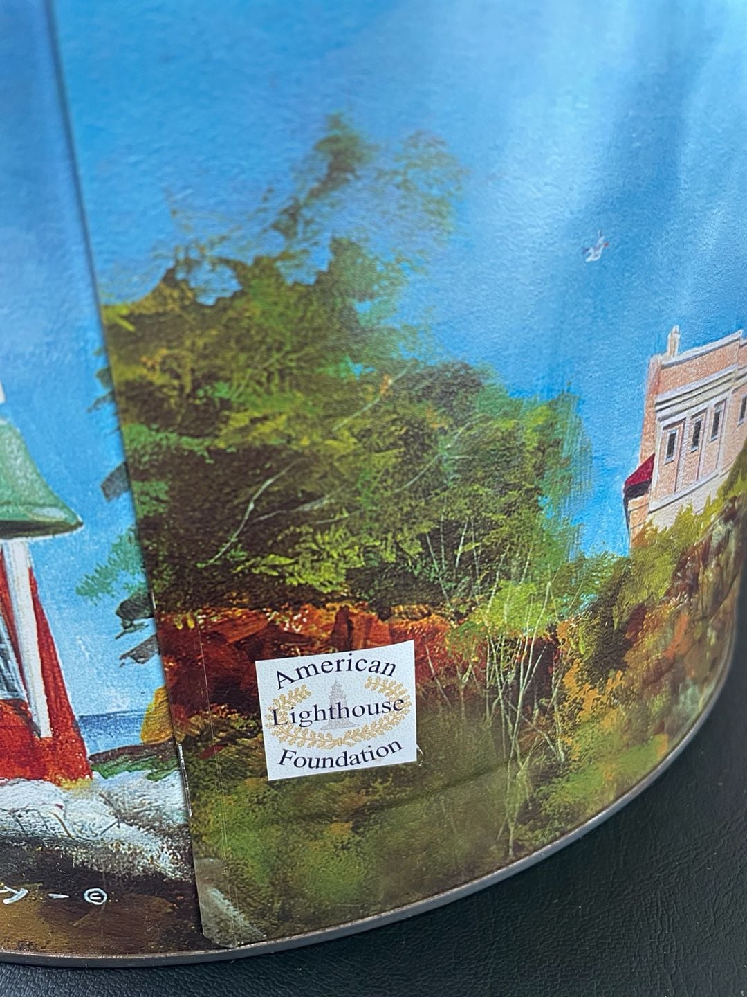 Howard Koslow Art American Lighthouse Foundation Decorative Storage Tin 6