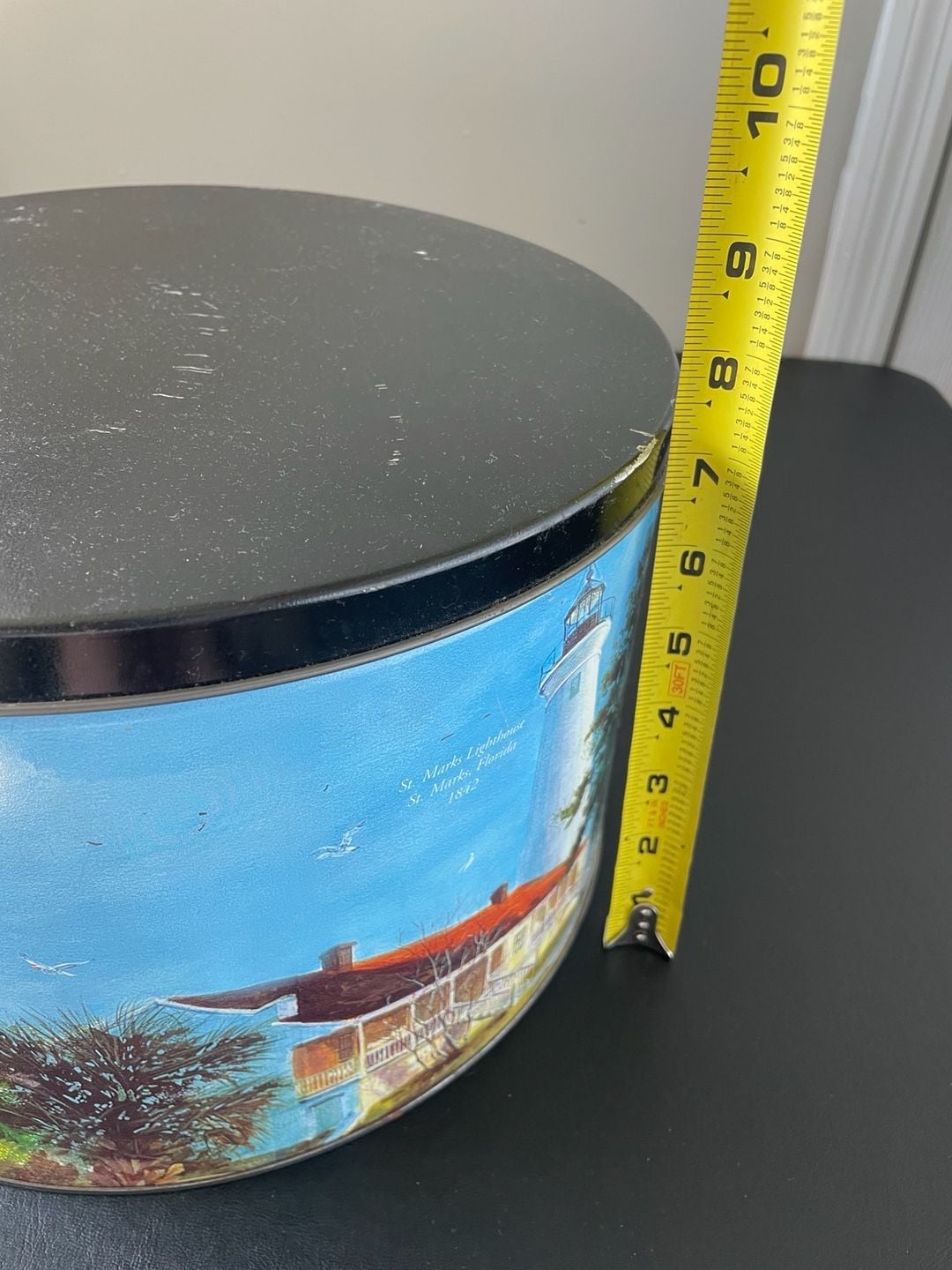 Howard Koslow Art American Lighthouse Foundation Decorative Storage Tin 13