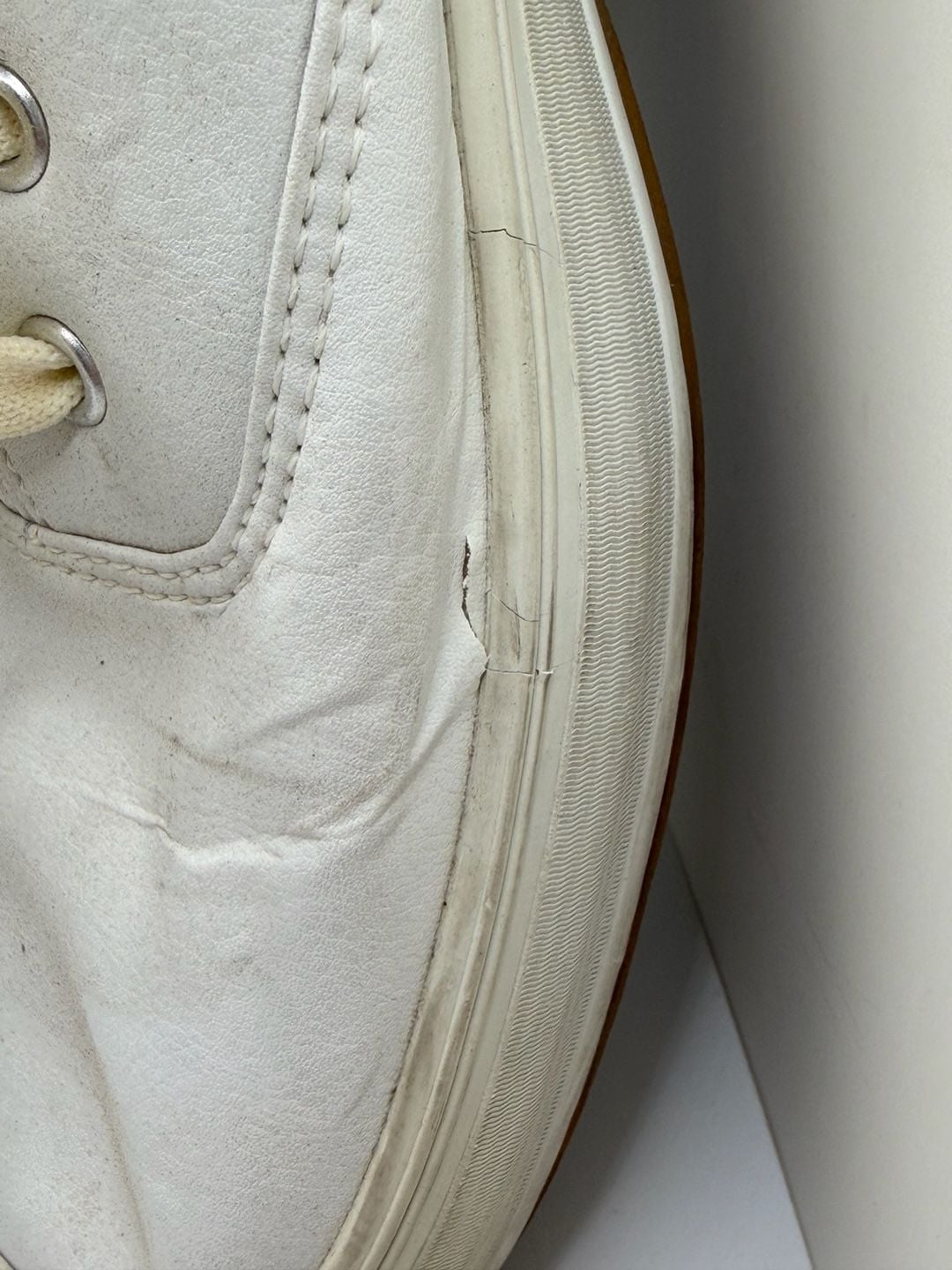 Keds Stretch Women's White Leather Lace-Up Sneakers Size 8.5 7