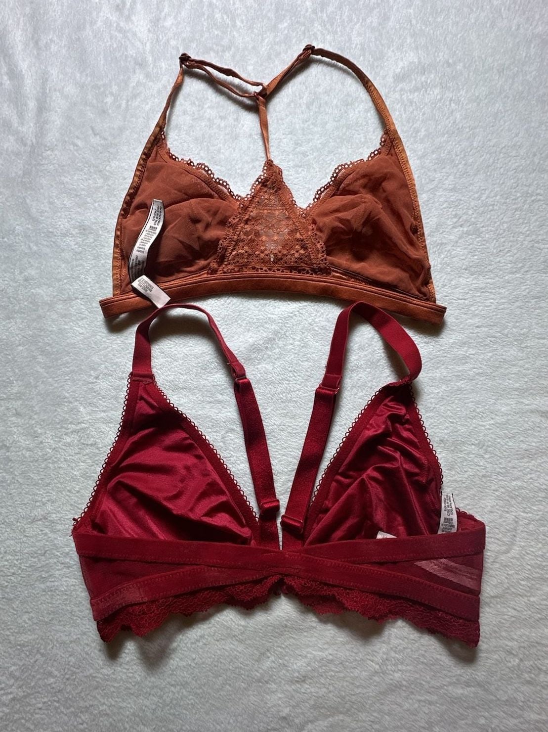 Victoria's Secret Lace and Velvet Trim Bralette Set (2-Piece) 2