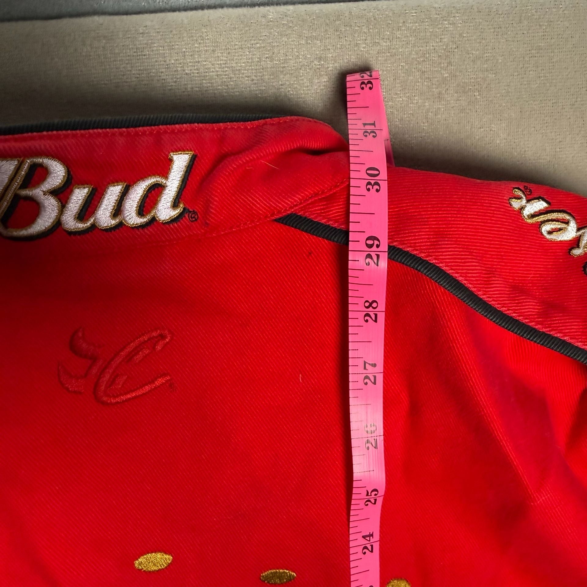Vintage Chase Authentics Dale Earnhardt Jr. Budweiser Nascar Snap Racing Jacket 6