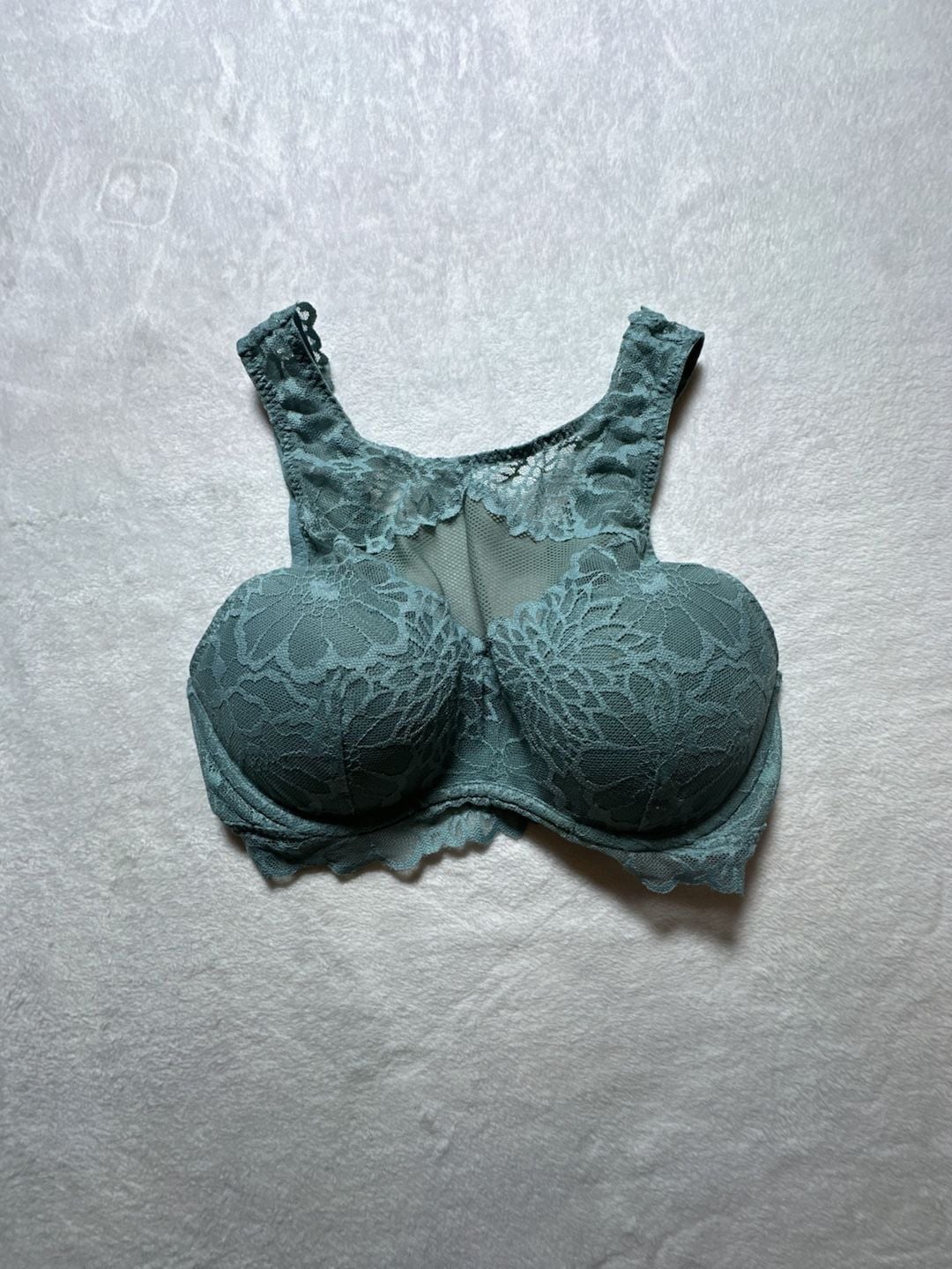 Victoria's Secret PINK Floral Lace High Neck Push-Up Bralette 1